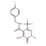 4-Pyridazinecarboxamide, N-[(4-fluorophenyl)methyl]-1,6-dihydro-5-hydroxy-1-methyl-6-oxo-3-(trifluoromethyl)-