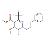 4-Pyridazinecarboxylic acid, 1,6-dihydro-5-methoxy-6-oxo-1-[(2E)-3-phenyl-2-propen-1-yl]-3-(trifluoromethyl)-, methyl ester