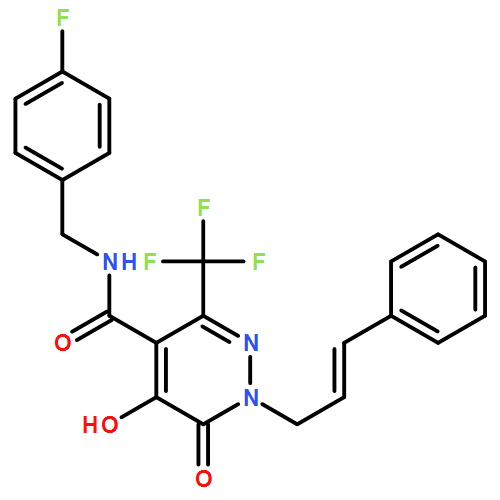 4-Pyridazinecarboxamide, N-[(4-fluorophenyl)methyl]-1,6-dihydro-5-hydroxy-6-oxo-1-[(2E)-3-phenyl-2-propen-1-yl]-3-(trifluoromethyl)-