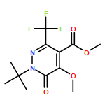 4-Pyridazinecarboxylic acid, 1-(1,1-dimethylethyl)-1,6-dihydro-5-methoxy-6-oxo-3-(trifluoromethyl)-, methyl ester