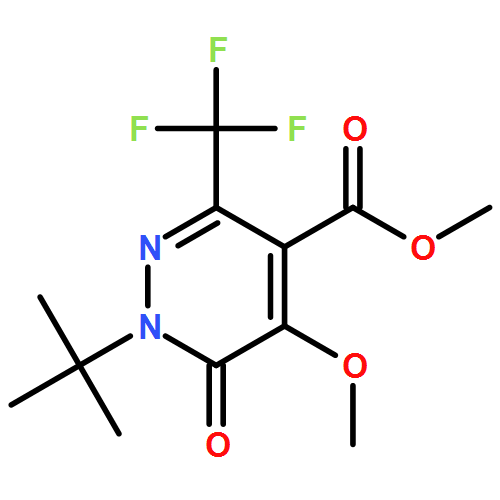 4-Pyridazinecarboxylic acid, 1-(1,1-dimethylethyl)-1,6-dihydro-5-methoxy-6-oxo-3-(trifluoromethyl)-, methyl ester