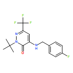 3(2H)-Pyridazinone, 2-(1,1-dimethylethyl)-4-[[(4-fluorophenyl)methyl]amino]-6-(trifluoromethyl)-