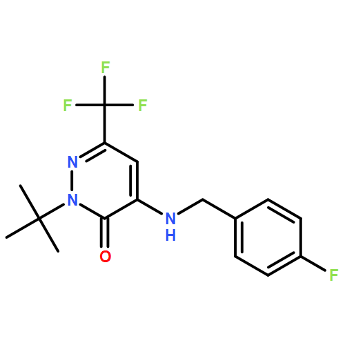 3(2H)-Pyridazinone, 2-(1,1-dimethylethyl)-4-[[(4-fluorophenyl)methyl]amino]-6-(trifluoromethyl)-