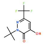 3(2H)-Pyridazinone, 2-(1,1-dimethylethyl)-4-hydroxy-6-(trifluoromethyl)-