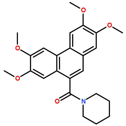 Methanone, 1-piperidinyl(2,3,6,7-tetramethoxy-9-phenanthrenyl)-