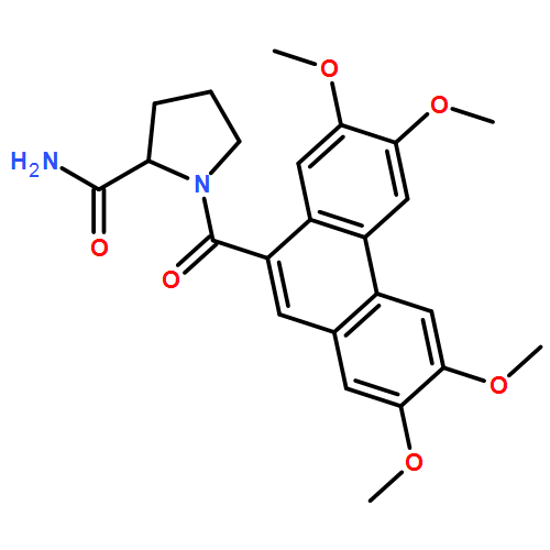 2-Pyrrolidinecarboxamide, 1-[(2,3,6,7-tetramethoxy-9-phenanthrenyl)carbonyl]-, (2S)-