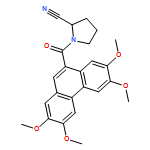 2-Pyrrolidinecarbonitrile, 1-[(2,3,6,7-tetramethoxy-9-phenanthrenyl)carbonyl]-, (2S)-