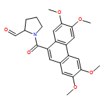 2-Pyrrolidinecarboxaldehyde, 1-[(2,3,6,7-tetramethoxy-9-phenanthrenyl)carbonyl]-, (2S)-