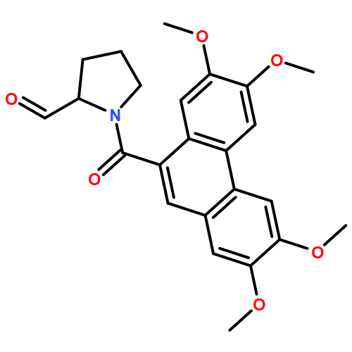 2-Pyrrolidinecarboxaldehyde, 1-[(2,3,6,7-tetramethoxy-9-phenanthrenyl)carbonyl]-, (2S)-