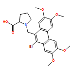 L-Proline, 1-[(10-bromo-2,3,6,7-tetramethoxy-9-phenanthrenyl)methyl]-