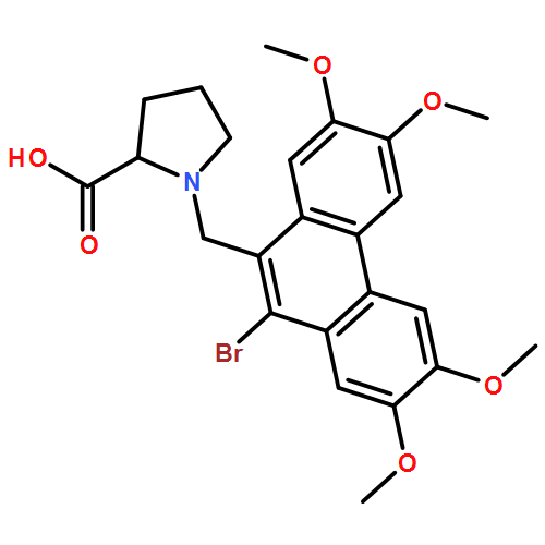 L-Proline, 1-[(10-bromo-2,3,6,7-tetramethoxy-9-phenanthrenyl)methyl]-