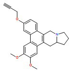 Dibenzo[f,h]pyrrolo[1,2-b]isoquinoline, 9,11,12,13,13a,14-hexahydro-2,3-dimethoxy-6-(2-propyn-1-yloxy)-, (13aR)-