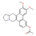 Dibenzo[f,h]pyrrolo[1,2-b]isoquinolin-6-ol, 9,11,12,13,13a,14-hexahydro-2,3-dimethoxy-, 6-acetate, (13aS)-