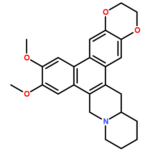 10H-1,4-Dioxino[2',3':6,7]phenanthro[9,10-b]quinolizine, 2,3,12,13,14,15,15a,16-octahydro-7,8-dimethoxy-