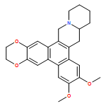 12H-1,4-Dioxino[2',3':2,3]phenanthro[9,10-b]quinolizine, 2,3,10,10a,11,13,14,16-octahydro-7,8-dimethoxy-