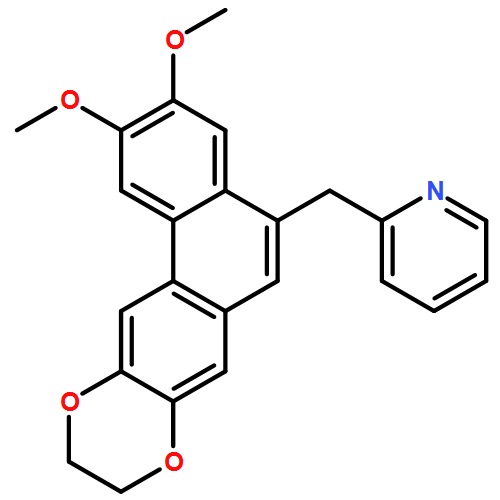 Pyridine, 2-[(9,10-dihydro-2,3-dimethoxyphenanthro[3,2-b][1,4]dioxin-5-yl)methyl]-