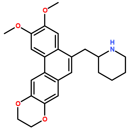 Piperidine, 2-[(9,10-dihydro-2,3-dimethoxyphenanthro[3,2-b][1,4]dioxin-5-yl)methyl]-