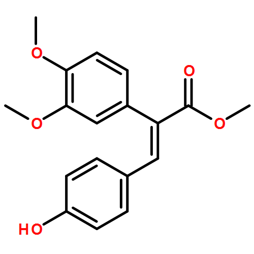 Benzeneacetic acid, α-[(4-hydroxyphenyl)methylene]-3,4-dimethoxy-, methyl ester, (αE)-