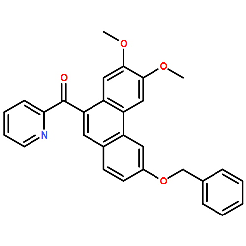 Methanone, [6,7-dimethoxy-3-(phenylmethoxy)-9-phenanthrenyl]-2-pyridinyl-