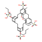Pentacyclo[19.3.1.13,7.19,13.115,19]octacosa-1(25),3,5,7(28),9,11,13(27),15,17,19(26),21,23-dodecaene-5,11,17,23-tetrasulfonic acid, 25,26,27,28-tetrabutoxy-