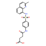 Butanoic acid, 4-[[4-[[(2-methyl-8-quinolinyl)amino]sulfonyl]phenyl]amino]-4-oxo-