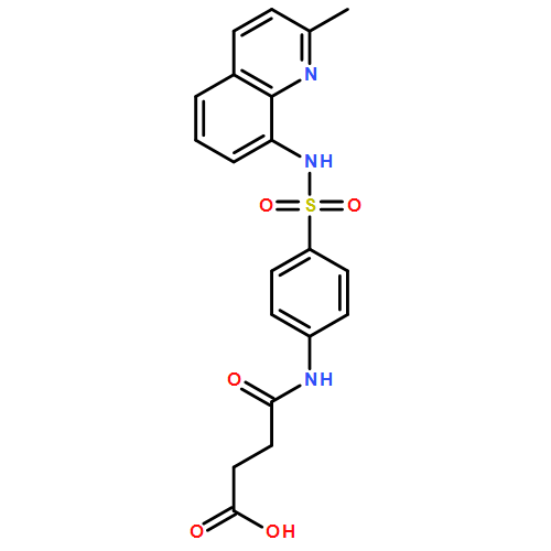 Butanoic acid, 4-[[4-[[(2-methyl-8-quinolinyl)amino]sulfonyl]phenyl]amino]-4-oxo-