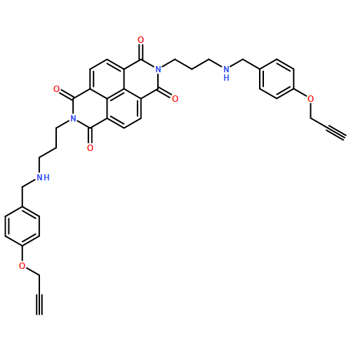 Benzo[lmn][3,8]phenanthroline-1,3,6,8(2H,7H)-tetrone, 2,7-bis[3-[[[4-(2-propyn-1-yloxy)phenyl]methyl]amino]propyl]-