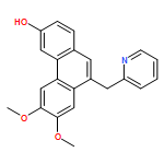 3-Phenanthrenol, 6,7-dimethoxy-9-(2-pyridinylmethyl)-