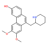 3-Phenanthrenol, 6,7-dimethoxy-9-(2-piperidinylmethyl)-