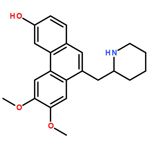 3-Phenanthrenol, 6,7-dimethoxy-9-(2-piperidinylmethyl)-