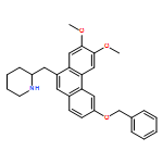 Piperidine, 2-[[6,7-dimethoxy-3-(phenylmethoxy)-9-phenanthrenyl]methyl]-