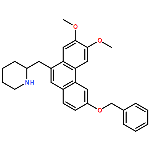 Piperidine, 2-[[6,7-dimethoxy-3-(phenylmethoxy)-9-phenanthrenyl]methyl]-