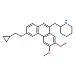 Piperidine, 2-[[3-(cyclopropylmethoxy)-6,7-dimethoxy-9-phenanthrenyl]methyl]-