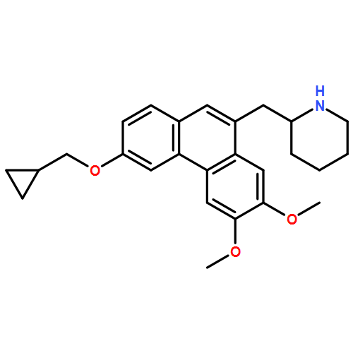 Piperidine, 2-[[3-(cyclopropylmethoxy)-6,7-dimethoxy-9-phenanthrenyl]methyl]-