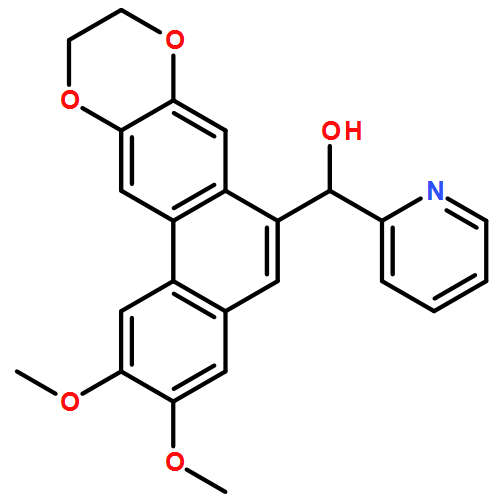 2-Pyridinemethanol, α-(9,10-dihydro-2,3-dimethoxyphenanthro[3,2-b][1,4]dioxin-6-yl)-