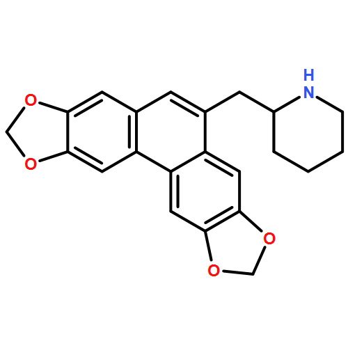 Piperidine, 2-(phenanthro[2,3-d:6,7-d']bis[1,3]dioxol-5-ylmethyl)-