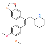 Piperidine, 2-[(2,3-dimethoxyphenanthro[3,2-d][1,3]dioxol-6-yl)methyl]-