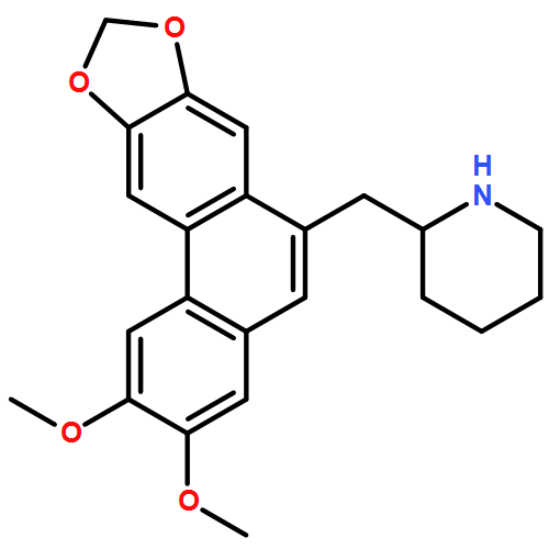 Piperidine, 2-[(2,3-dimethoxyphenanthro[3,2-d][1,3]dioxol-6-yl)methyl]-