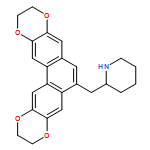 Piperidine, 2-[(2,3,10,11-tetrahydrophenanthro[2,3-b:6,7-b']bis[1,4]dioxin-6-yl)methyl]-