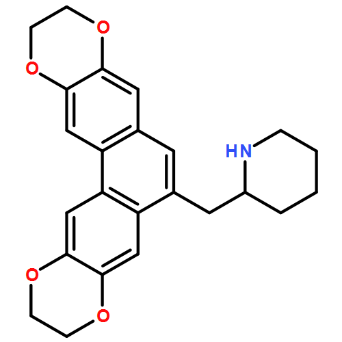 Piperidine, 2-[(2,3,10,11-tetrahydrophenanthro[2,3-b:6,7-b']bis[1,4]dioxin-6-yl)methyl]-