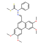 Hydrazinecarbodithioic acid, 1-phenyl-2-[(2,3,6,7-tetramethoxy-9-phenanthrenyl)methylene]-, methyl ester, (2E)-