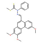 Hydrazinecarbodithioic acid, 1-phenyl-2-[(2,3,6-trimethoxy-9-phenanthrenyl)methylene]-, methyl ester, (2E)-