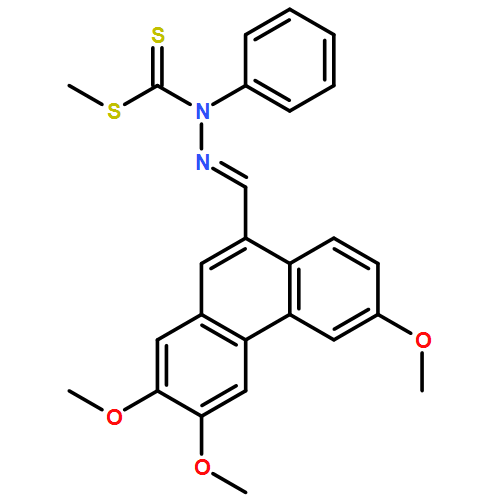 Hydrazinecarbodithioic acid, 1-phenyl-2-[(2,3,6-trimethoxy-9-phenanthrenyl)methylene]-, methyl ester, (2E)-