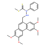 Hydrazinecarbodithioic acid, 1-phenyl-2-[(2,3,6,7-tetramethoxy-9-phenanthrenyl)methyl]-, methyl ester