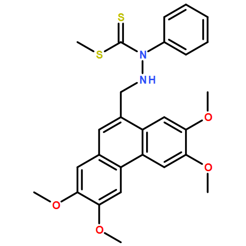 Hydrazinecarbodithioic acid, 1-phenyl-2-[(2,3,6,7-tetramethoxy-9-phenanthrenyl)methyl]-, methyl ester