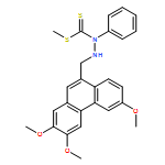 Hydrazinecarbodithioic acid, 1-phenyl-2-[(2,3,6-trimethoxy-9-phenanthrenyl)methyl]-, methyl ester