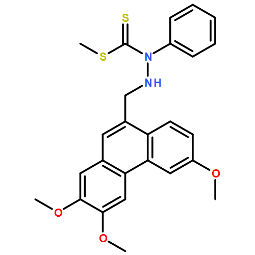 Hydrazinecarbodithioic acid, 1-phenyl-2-[(2,3,6-trimethoxy-9-phenanthrenyl)methyl]-, methyl ester