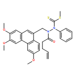 4-Pentenoic acid, 2-[(methylthio)thioxomethyl]-2-phenyl-1-[(2,3,6-trimethoxy-9-phenanthrenyl)methyl]hydrazide