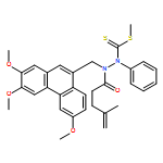 4-Pentenoic acid, 4-methyl-, 2-[(methylthio)thioxomethyl]-2-phenyl-1-[(2,3,6-trimethoxy-9-phenanthrenyl)methyl]hydrazide