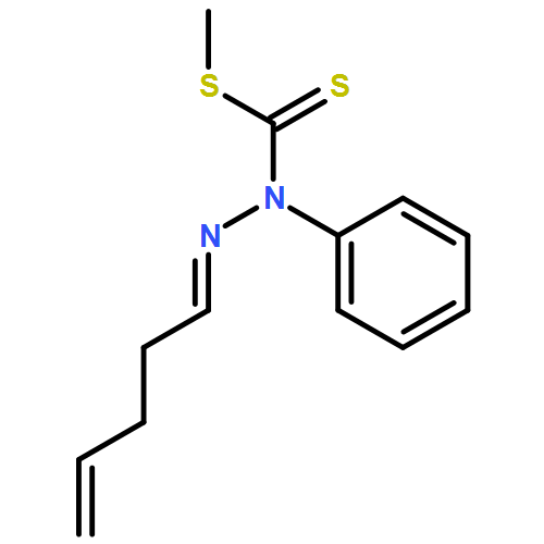 Hydrazinecarbodithioic acid, 2-(4-penten-1-ylidene)-1-phenyl-, methyl ester, (2E)-